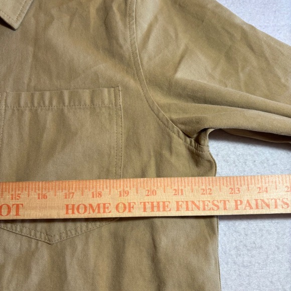 Common Market The Davy Shirt Button Down Shirt M Medium Tan Casual Cotton - Picture 6 of 9